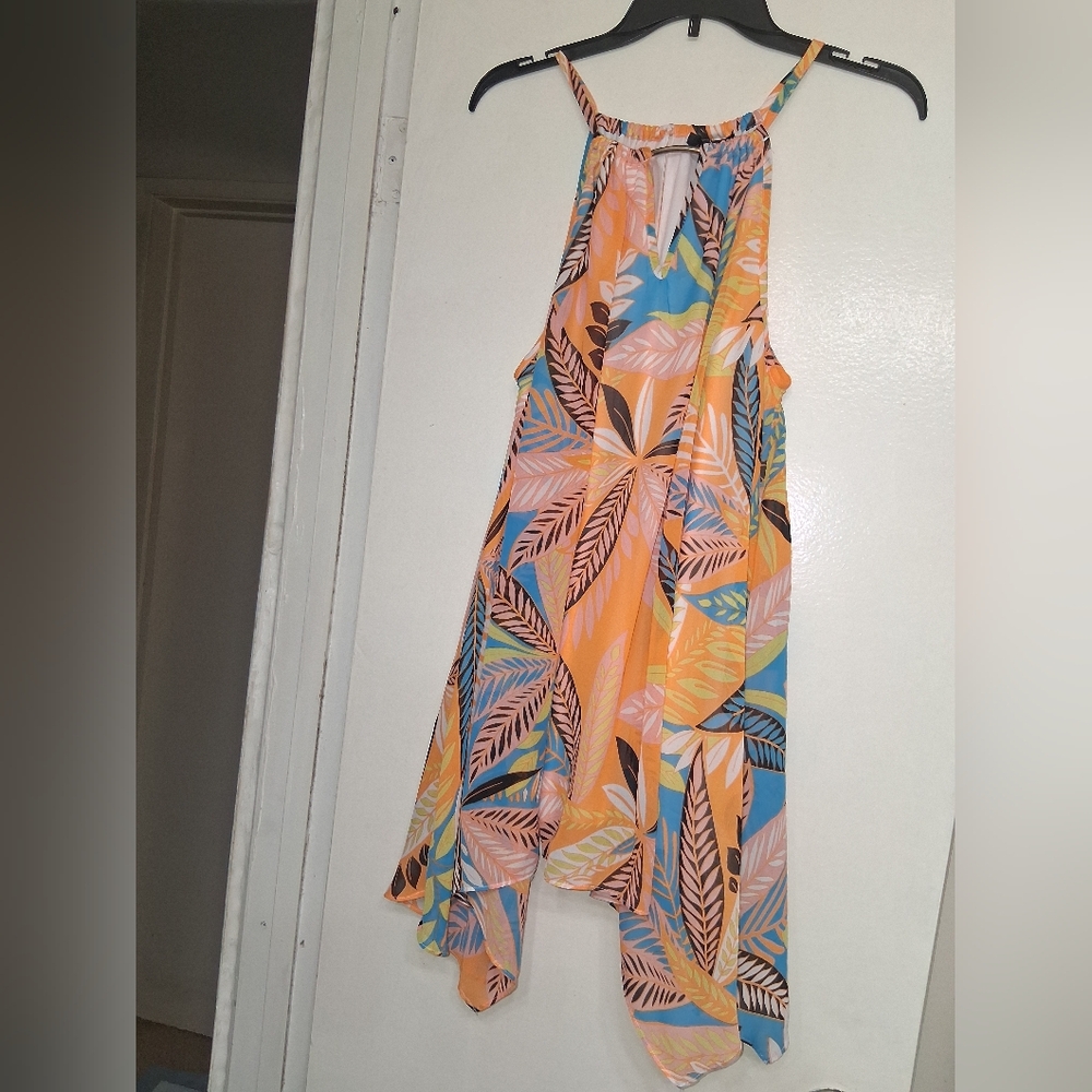 Ashley Stewart Multicolor Halter Top